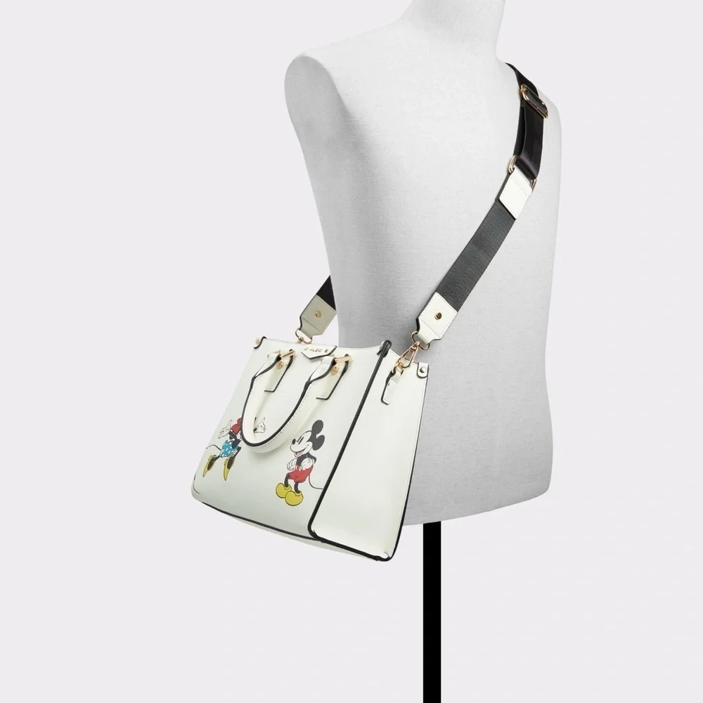 DISNEY X ALDO 100 Mickey & Minnie Handbag and Disney MULTI CHARACTER Crossbody - Picture 13 of 14